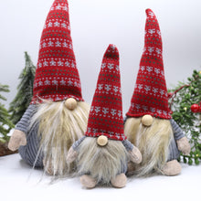 Load image into Gallery viewer, Fyne-Finds Fabric Christmas Gonks Plush Beard Nordic Xmas Gift Gonks Gnomes With Hat Holiday Decoration (Set of 3)