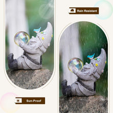 Load image into Gallery viewer, MININOVA Gnomes Garden Statues Outdoor Decor with Solar Lights Waterproof Cute Ornament for Outside Patio Lawn Housewarming Gifts