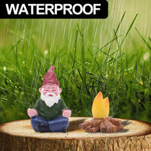 Load image into Gallery viewer, YARCHONN Miniature Garden Gnomes Ornament Outdoor Resin Elf Statue, Funny Gnome Fairy Garden Accessories for Patio, Yard, Lawn or Home Garden Decorations, Set of 5 (Yoga series)
