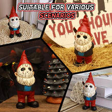 Load image into Gallery viewer, EQTGI Garden Gnomes Outdoor Santa Claus Gnomes Horror Gnome Figurine for Christmas Home Yard Lawn Decor