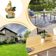 Load image into Gallery viewer, Solar Gnome Figure, Garden Solar Gnome Statue, Decorative Solar Gnome Garden Sculpture, Mounted Solar Gnome with LED Light, Outdoor Solar Gnome Statue with Lights, Solar Garden Gnome