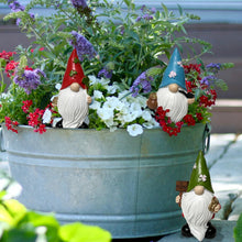 Load image into Gallery viewer, TIANCENTRAL H Garden Gnomes with Holding Welcome Sign Small Garden Gnome Outdoor Funny Figurines Garden Decor for Outside Patio Yard Lawn 3PCS