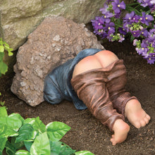 Load image into Gallery viewer, Bits and Pieces - Caught with His Pants Down Garden Statue - Naughty Gnome Yard Art, Funny Elf - Polyresin Statue Measures 13-1/2" High x 5" Wide