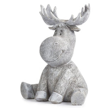 Load image into Gallery viewer, Roman Pudgy Pals Smiling Moose Garden Statue 9.5 Inch