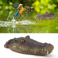 Load image into Gallery viewer, Rehomy Pond Floating Alligator Head Decoy Pool Accessories Detailed Fake Alligator Head for Pond Decoration and Protection (01)