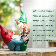 Load image into Gallery viewer, Ovewios Garden Gnomes Statues Outdoor, Funny Gnomes Figurine Playing Together Garden Sculpture& Statues Resin Ornament for Outdoor Patio Yard Lawn Porch Decor
