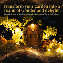 Load image into Gallery viewer, Opening Fairy Door & Window Set for Trees - Fairy Garden Kit with Light, Decor