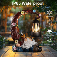 Load image into Gallery viewer, twinbling Garden Gnomes Outdoor Statues with Solar Light Funny Gnome Decor Gifts for Women Mom Gnomes Decorations for Home Patio Lawn Yard Garden Decor