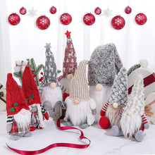 Load image into Gallery viewer, PERMORMAK 2Pcs Christmas Gnomes Decorations Set Handmade Santa Gnome Plush Ornaments Christmas gonk Dwarf Elf Household Felt Decoration Ornaments Valentine Day Thanksgiving Day Gift
