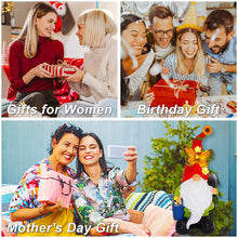 Load image into Gallery viewer, Arecyuer Gnomes Garden Statues Decor, Solar Waterproof Large Gnome with LED Lights Funny Garden Sculptures Outdoor Patio Yard Decorations Lawn Ornaments Gifts for Women Mom