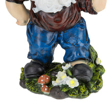 Load image into Gallery viewer, Relaxdays Garden Gnome with Hoe, Weatherproof, Frost Resistant, 32 x 19 x 14 cm, Figurine, Polyresin, Multicoloured