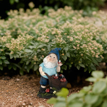 Load image into Gallery viewer, Relaxdays Garden Gnome with Toadstools, Weather & Frostproof, 14.5 x 10.5 x 7 cm, Figurine, Polyresin, Multicoloured