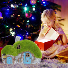 Load image into Gallery viewer, Darkdec Garden Statues Outdoor Decor - Fairy House with Waterproof Solar Lights Resin Figurines for Yard Lawn Porch Outside Ornament or Garden Gift