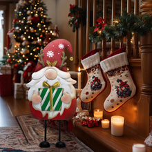 Load image into Gallery viewer, TERESA'S COLLECTIONS Large Standing Santa Gonks, 61cm Outdoor Christmas Decorations, Metal Gnome Ornaments for Home, Pathway, Porch, Red
