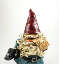 Load image into Gallery viewer, Seven Secrets Rude Gnome giving the finger Patio Ornament Garden Funny Statue Figurine Go Away Gesture | 39188