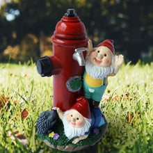 Load image into Gallery viewer, Weculop Garden Gnomes Statues Outdoor, 10” Tall Hydrant Gnomes Figurines, Funny Decoration for Yard, Patio Lawn Decor, Ideal Gifts for Gnomes Lover, House Warming
