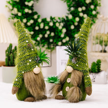 Load image into Gallery viewer, 2PCS Summer Succulent Gnomes Plush Green Plants Gnomes Tiered Tray Decor Green Gonk Gnome Summer Succulent Gnomes Plush
