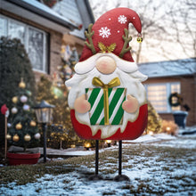 Load image into Gallery viewer, TERESA'S COLLECTIONS Large Standing Santa Gonks, 61cm Outdoor Christmas Decorations, Metal Gnome Ornaments for Home, Pathway, Porch, Red