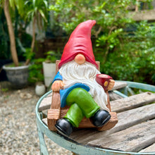 Load image into Gallery viewer, Drinking Coffee Faceless Garden Gnome Statue Decoration 7.3" Figurine Ornament for Indoor Outdoor Home Patio Yard Lawn