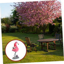 Load image into Gallery viewer, SUPVOX Naughty Gnome Statue Flamingo Wear Resistant Resin Dwarf Garden Ornament for Outdoor Lawn and Lightweight for Courtyards and Parties