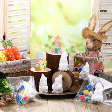 Load image into Gallery viewer, Foilswirl 8 Pcs Gnome Ceramics to Paint Ready to Paint Your Own Ceramic Gnome Statues DIY Unpainted Ceramics Paintable Figurines Kit Crafts with Brush Palette