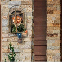 Load image into Gallery viewer, YWHWXB Elf Out The Door Tree Hugger,Garden Gnome Statue,Funny Garden Peeker Sculpture for Yard Garden Porch Decoration (5.9-Inch)
