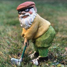 Load image into Gallery viewer, Mcuhm Garden Gnome Ornament - Handmade Resin Golfing Gnome Statue, Lightweight & Weatherproof Outdoor Decor for Garden, Patio, Yard for Gnome Lovers & Handmade Collectors