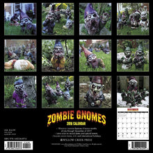 Load image into Gallery viewer, Zombie Gnomes Wall Calendar 2018
