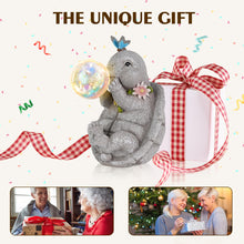 Load image into Gallery viewer, MININOVA Turtle Statues with Solar Light, Gray, Outdoor Decoration