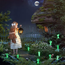 Load image into Gallery viewer, 10PCS Fairy Garden Accessories Tree Elves Glow in Dark Garden Alien Decor Miniature Luminous Ghost kit for Micro Landscape Garden Decoration Outdoor Status Patio Lawn Yard Kit (Green)