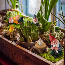 Load image into Gallery viewer, YARCHONN Miniature Garden Gnomes Ornament Outdoor, Resin Elf Statue, Funny Gnome Fairy Garden Accessories for Patio, Yard, Lawn or Home Garden Decorations, (6PK Drunking Theme)
