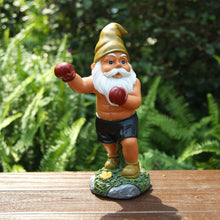 Load image into Gallery viewer, Mrsivrop Naughty Garden Gnomes Outdoor Statues 11inch Boxing Garden Gnomes Outdoor Funny, Garden Sculptures & Statues Gnome Decorations for Yard, Patio, Lawn, Housewarming Garden Gift