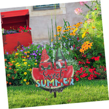 Load image into Gallery viewer, AOKWAWALIY Summer Gnome Card Hawaiian Yard Signs Stake In Gnomes Yard Garden Gnomes Decoration Yard Sign Summer Party Gnome Garden Ornament Stakes Door Decoration The Summer Acrylic Props