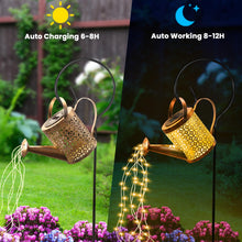 Load image into Gallery viewer, GLOBAL GOLDEN Solar Watering Can Light, LED Solar String Lights Waterproof Dual Mode Water Can Lights for Garden Patio Yard Pathway Lantern Plant Decoration