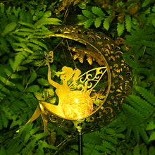 Load image into Gallery viewer, ZKLiLi Solar Lights Garden Decorations,Moon Fairy Light,Solar Crackle Glass Globe,Warm LED Light for Pathway Lawn Patio Courtyard Gifts for Mom Grandma Women