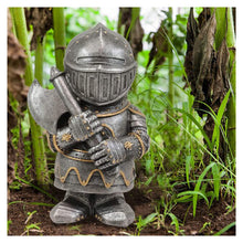 Load image into Gallery viewer, Knight Gnomes Guard Garden Gnome Ornaments Outdoor Medieval Crusader Knight Suit Statue Waterproof Resin Ornament for Yard Lawn Garden Decorations (C)