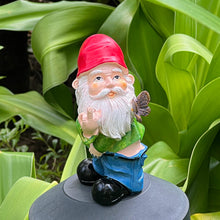 Load image into Gallery viewer, Naughty Middle Finger Gnome, 5.5 inch Tall Funny Resin Garden Gnomes, Mini Pants Down Naked Gnomes for Outdoor Lawn House Decor Statues