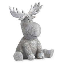 Load image into Gallery viewer, Roman Pudgy Pals Smiling Moose Garden Statue 9.5 Inch