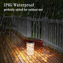 Load image into Gallery viewer, Freekite Solar Lantern for Garden, Metal Outdoor Lantern with a Shepherd's Hook, IP65 Waterproof Garden Decoration Path Lights, Solar Lights for Garden Outside Table Patio Balcony Courtyard