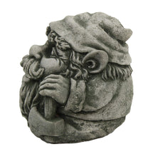 Load image into Gallery viewer, Garden Gnome with Axe Concrete Statue