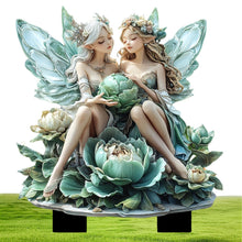 Load image into Gallery viewer, Fairy Figurines - 2D Fairy Garden Fairies for Plant Pots,Garden Gnome Figurines, Fairy Garden Accessories, Fence Ornament for Fairy Garden Desk Ornament