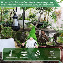 Load image into Gallery viewer, Gnome Solar Light, 18.9 Inch Tall Flocked Resin Garden Gnomes with Solar Lantern, Garden Statue Gnome, Garden Ornaments for Yard Lawn Backyard Decorations, Garden Statues