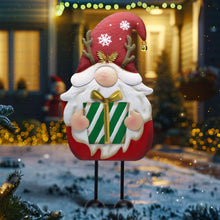 Load image into Gallery viewer, TERESA'S COLLECTIONS Large Standing Santa Gonks, 61cm Outdoor Christmas Decorations, Metal Gnome Ornaments for Home, Pathway, Porch, Red