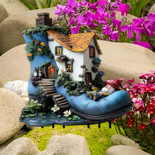 Load image into Gallery viewer, Garden Hanging Ornament Acrylic Gnome Shoe Yard Art Indoor Outdoor Decorative Unique Design For Home Patio (Blue, 30X20cm)