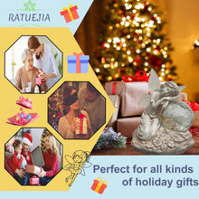 Load image into Gallery viewer, RATUEJIA Solar Garden Statues Fairy,Outdoor Statue with Glass Ball Solar Lights Waterproof Resin Yard Art Sculpture Decoration for Patio, Lawn, Balcony, Mother's Day, Housewarming Gift