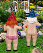 Load image into Gallery viewer, BBdis 2 PCS Garden Gnomes, 4.7 Inch Naughty Garden Gnome Funny Gnomes Statue for Home Indoor or Outdoor Lawn Gnome Decorations Housewarming Halloween