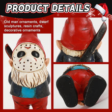 Load image into Gallery viewer, EQTGI Garden Gnomes Outdoor Santa Claus Gnomes Horror Gnome Figurine for Christmas Home Yard Lawn Decor