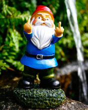 Load image into Gallery viewer, Funny Garden Gnomes, Colorful Garden Ornaments Double Middle Finger Outdoor Naughty Resin Gnome Figurine Gift 13.97cm