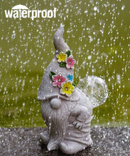 Load image into Gallery viewer, Garden Gnome Statue - Outdoor Funny Gnome Garden Decoration with Bubbles, Solar Powered Garden Gnome Outdoor Waterproof for Outdoor Lawn Patio, Garden Gifts for Women