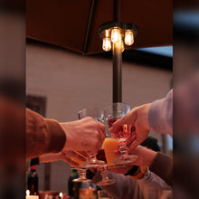 Load image into Gallery viewer, Nora·Gift Patio Umbrella Light with LED Edison Bulbs, Battery Operation Cordless-Outdoor Umbrella Pole Lights with 2 Lighting Modes for Garden,Patio, Backyard, Camping or BBQ - Brown(1 Pack)